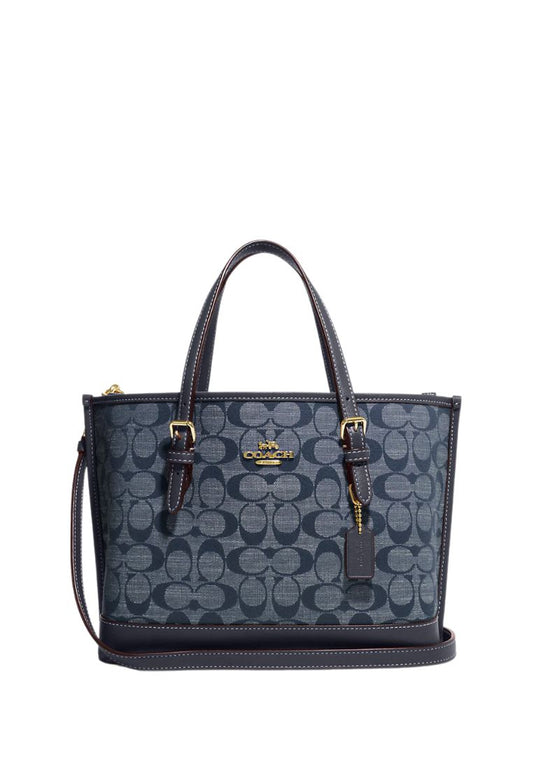 Mollie Tote 25 In Signature Chambray Denim Multi