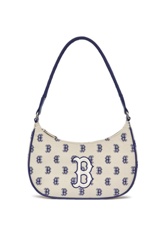 MONOGRAM Jacquard Shoulder Bag BOSTON RED SOX light beige