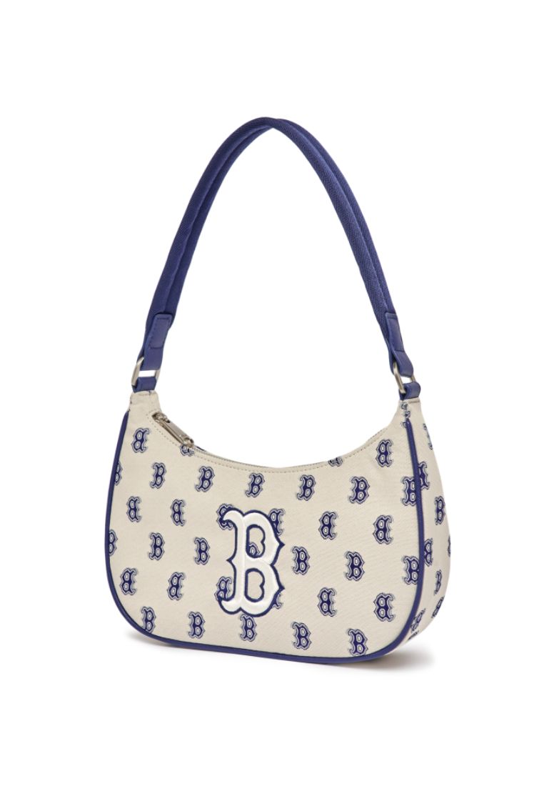 MONOGRAM Jacquard Shoulder Bag BOSTON RED SOX light beige