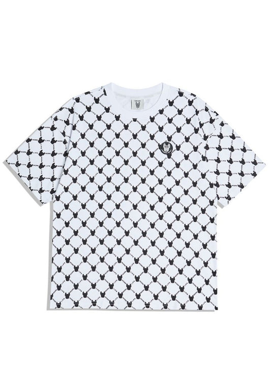 Monogram Pattern T-Shirt White