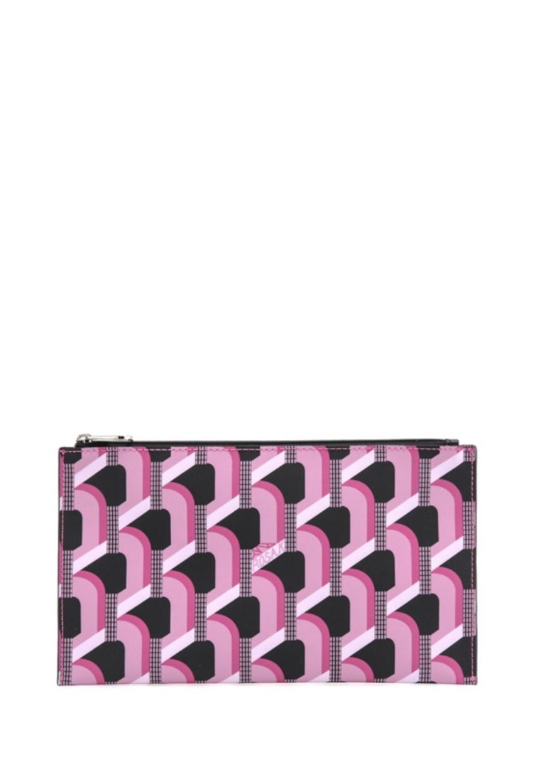 Monogram Shopper Pink Black