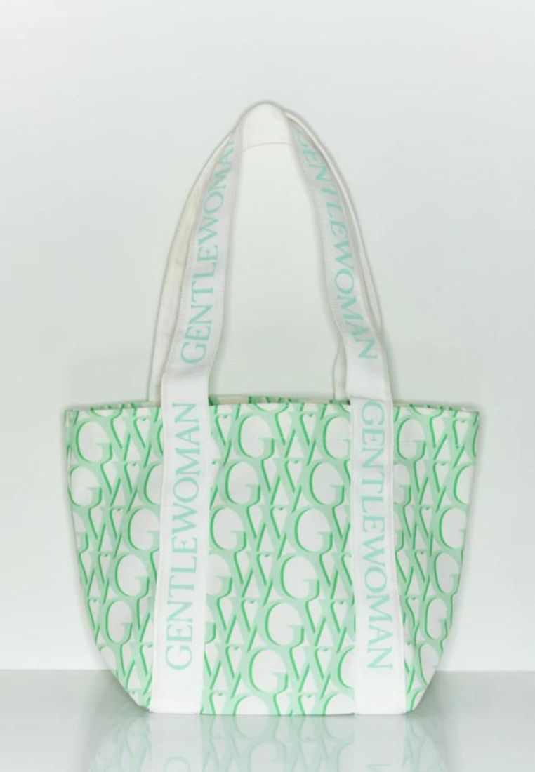 Monogram Tote Bag Green