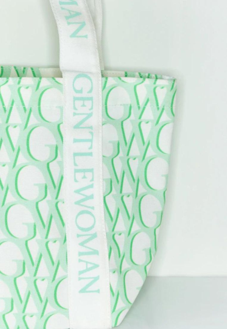 Monogram Tote Bag Green