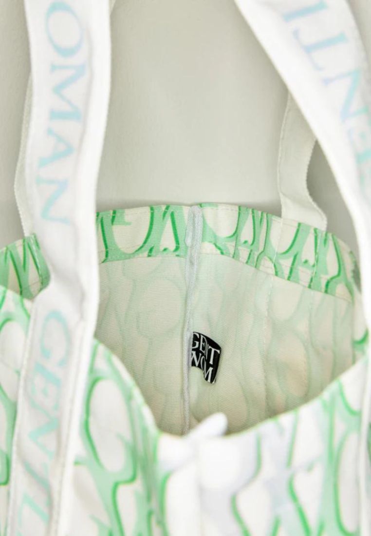 Monogram Tote Bag Green