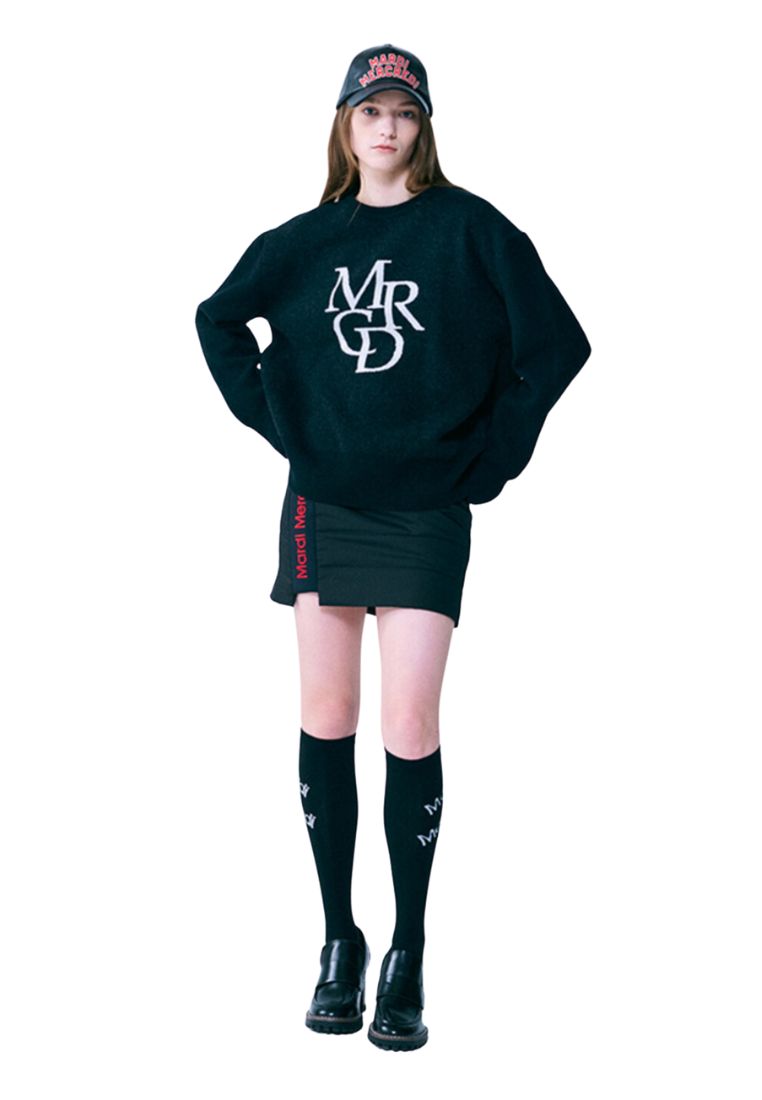 MRCD Knit Pullover Black Ivory