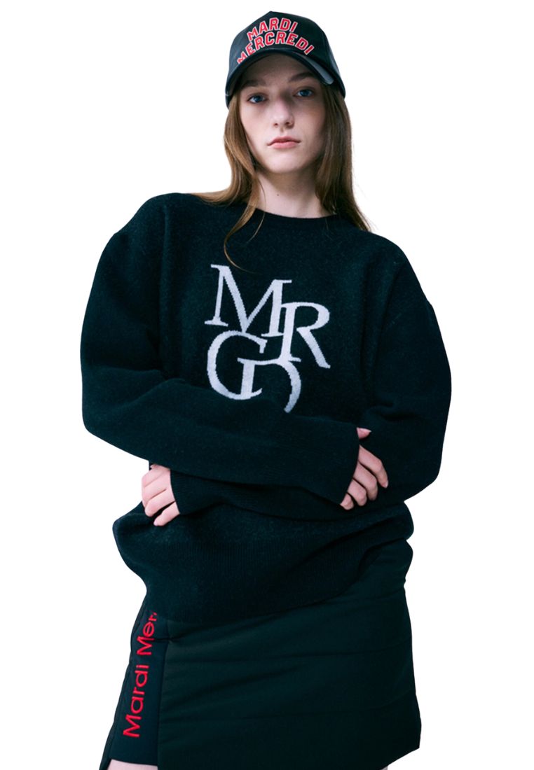 MRCD Knit Pullover Black Ivory
