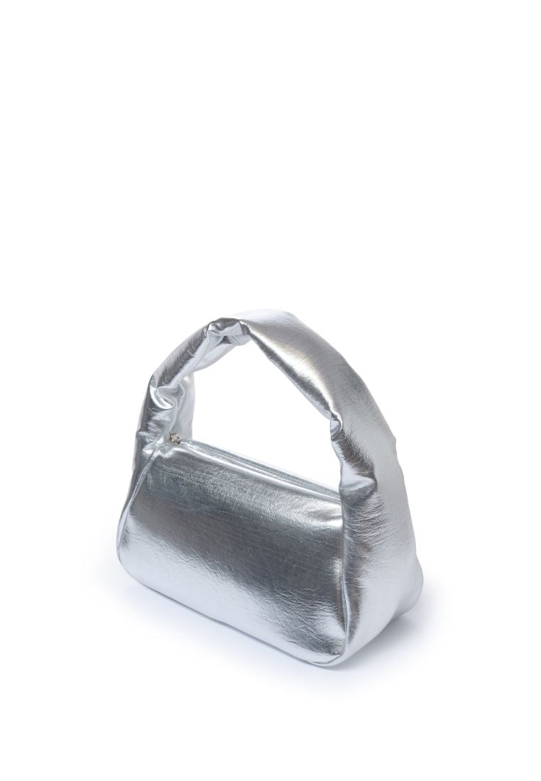 Mug Bag M Lambskin Nappa Silver 10