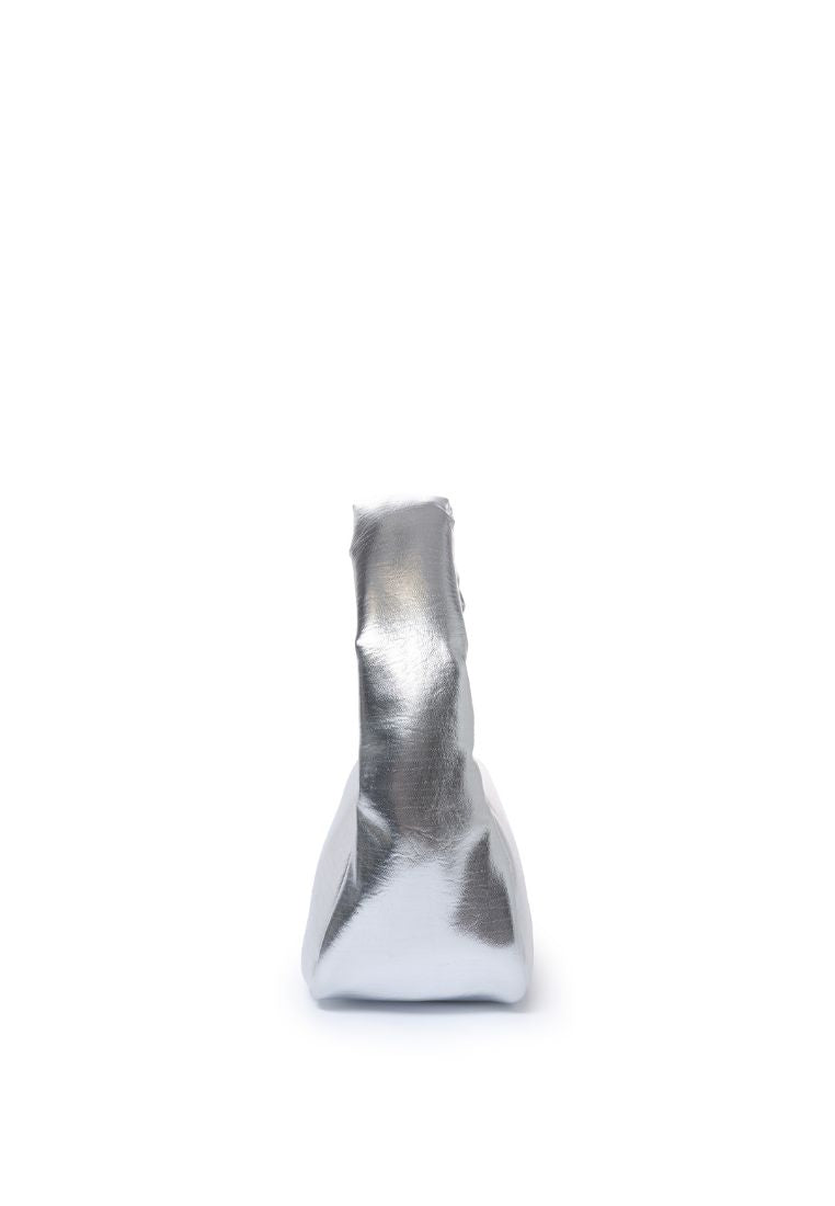 Mug Bag M Lambskin Nappa Silver 10
