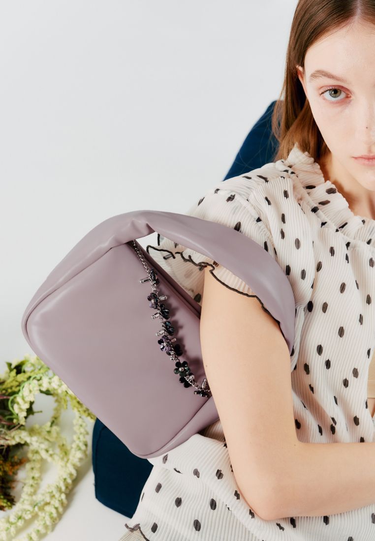 Mug Bag S Lambskin Violet