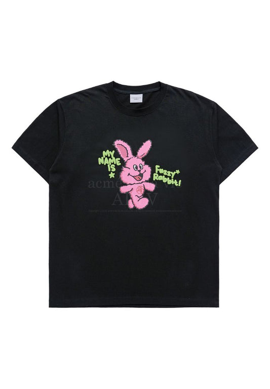 My Name is Fuzzy Rabbit Short Sleeve T-Shirt Black