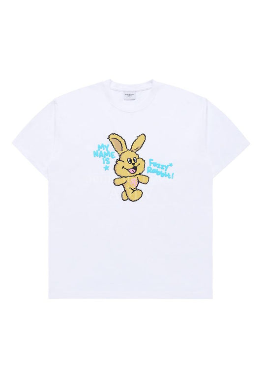 My Name is Fuzzy Rabbit Short Sleeve T-Shirt White