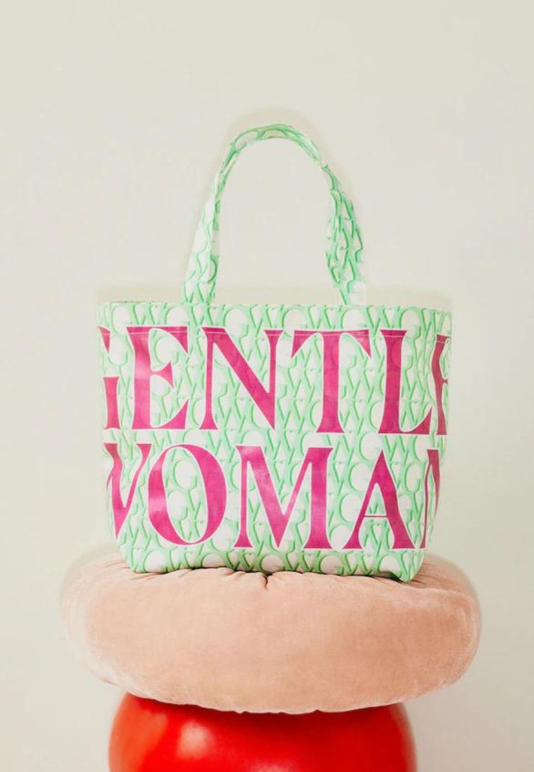 Olden Days Tote Bag Green