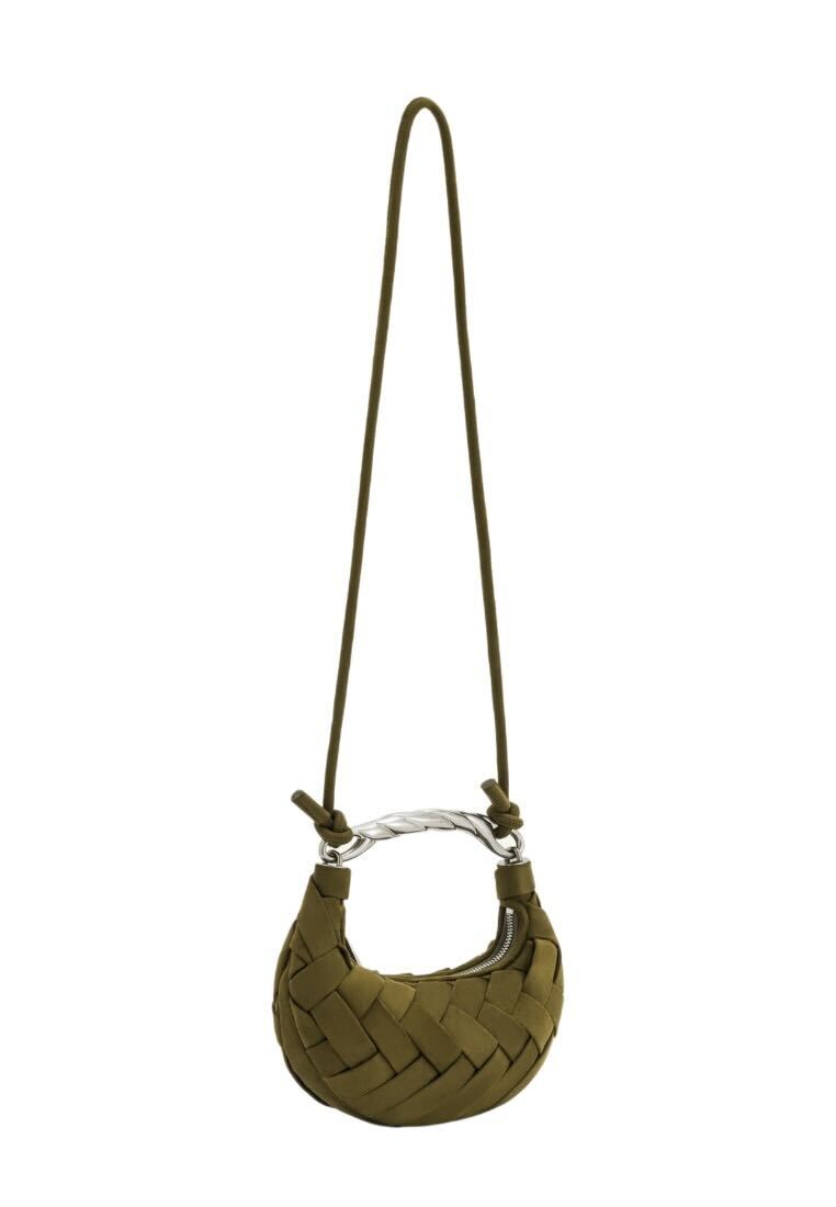Orla Weave Handbag - Dark Olive