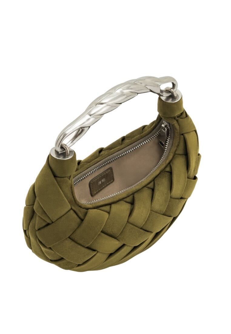Orla Weave Handbag - Dark Olive