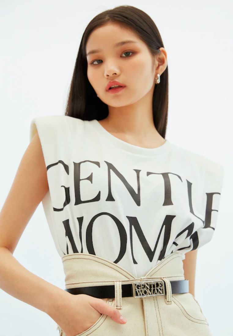 Padded Shoulder Top