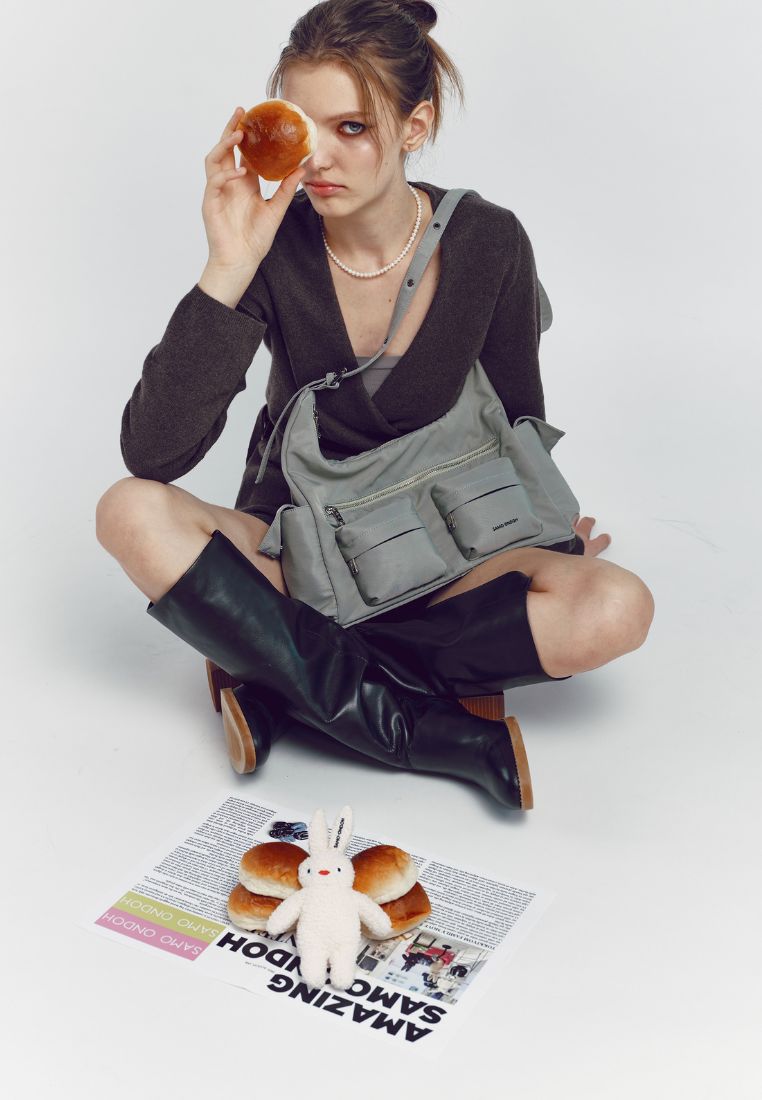 Pocket Mug Bag L Nylon Khaki