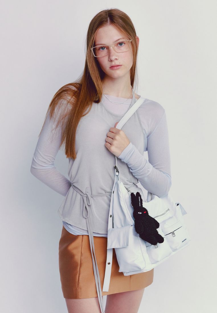 Pocket Mug Bag L Nylon White