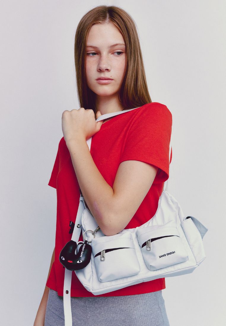 Pocket Mug Bag M Nylon White