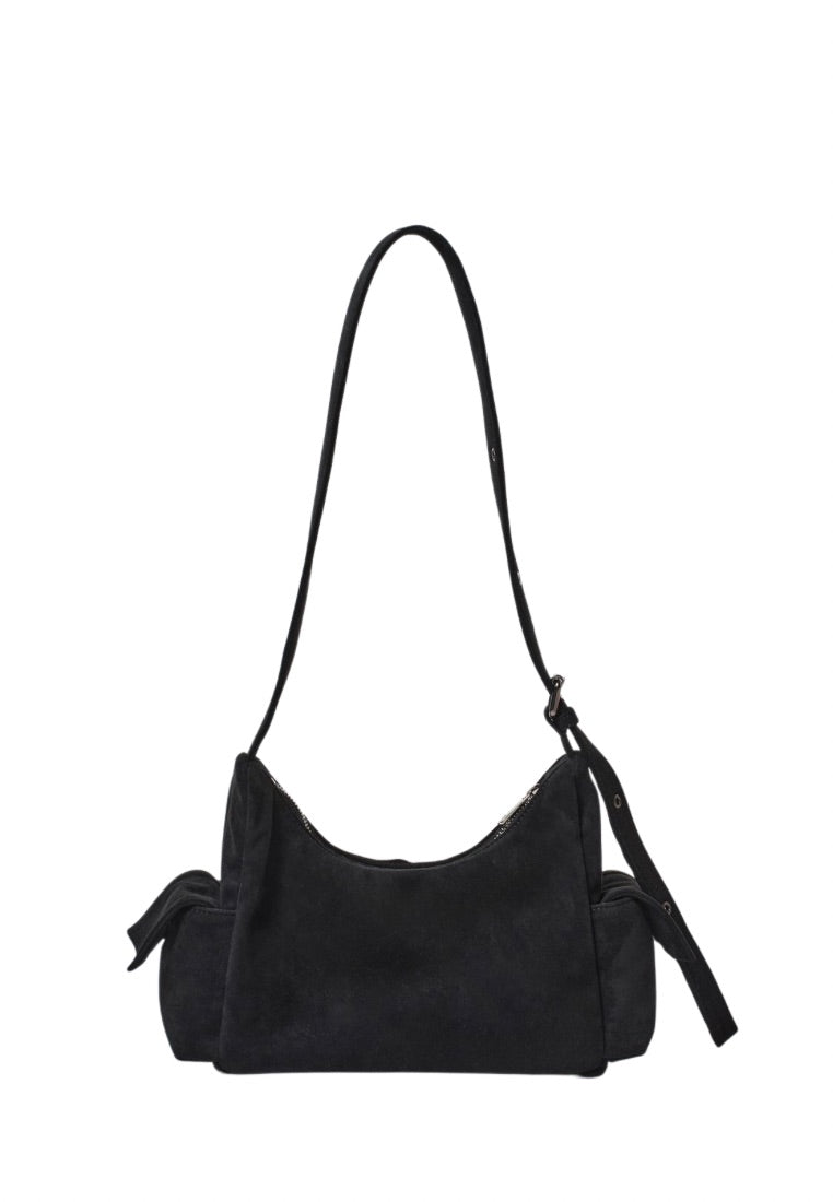 Pocket Mug Bag M Suede Black