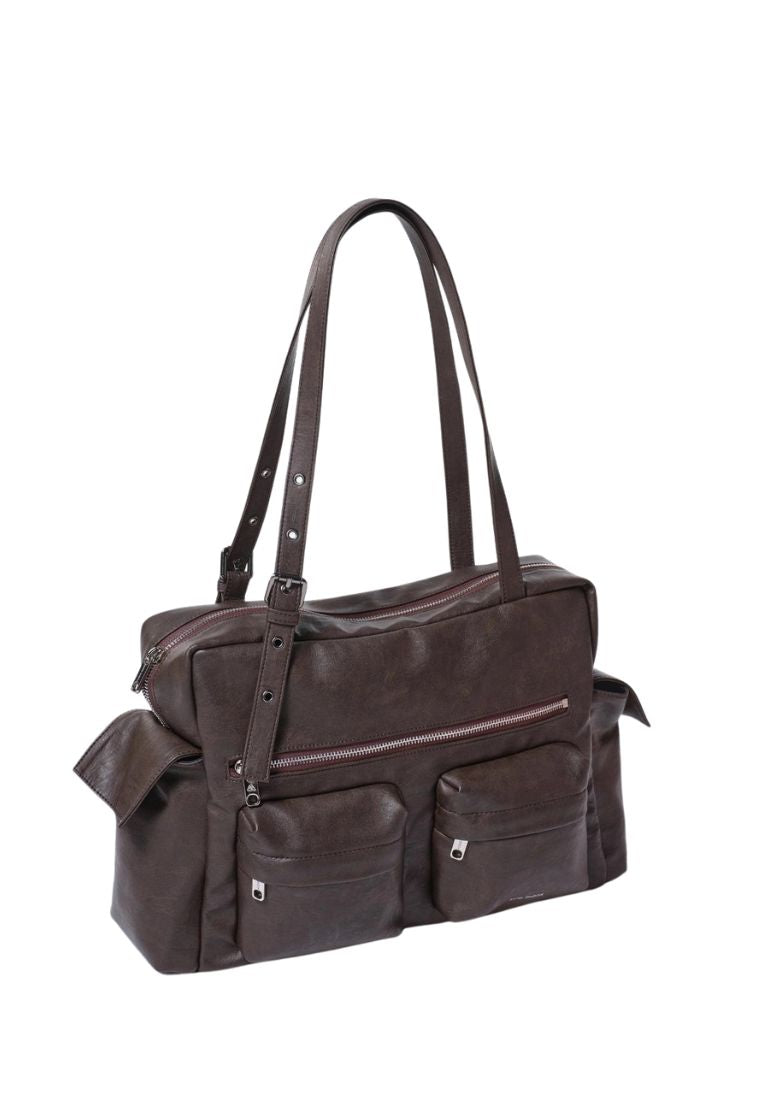 Pocket Utility Bag L Brushed Chocolate