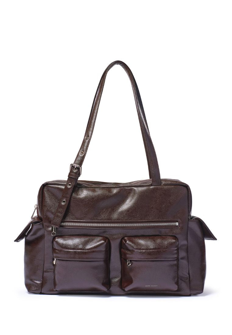 Pocket Utility Bag L Goat Chocolate