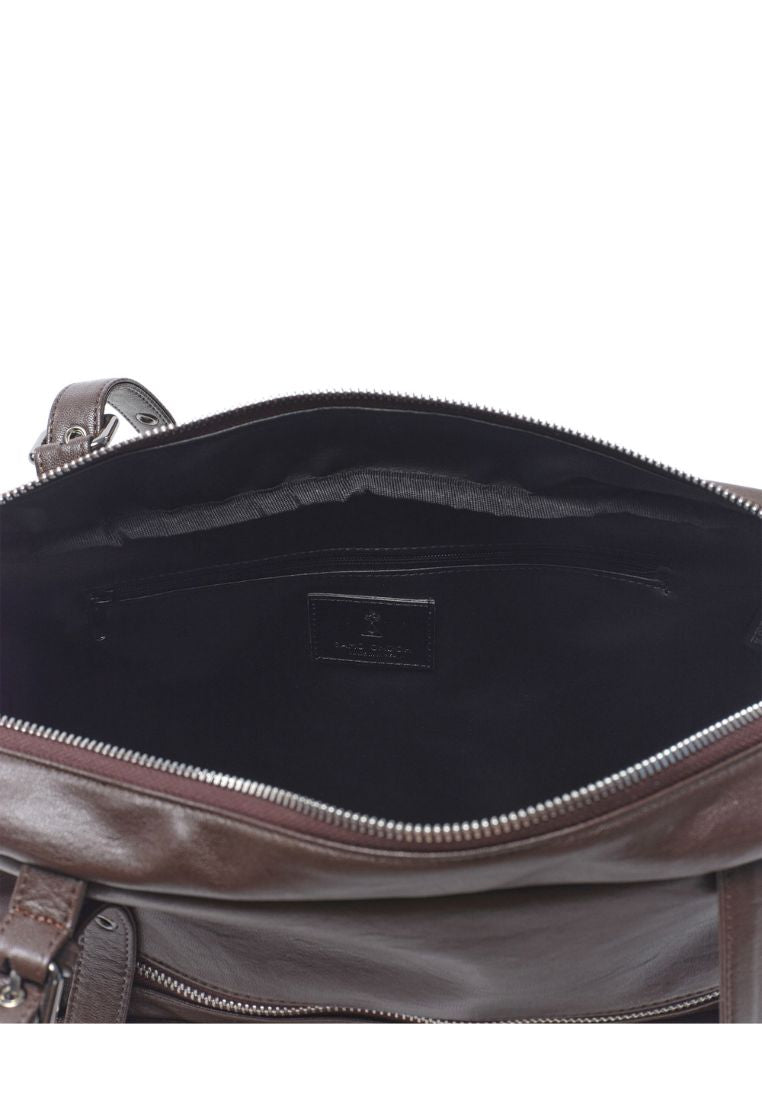 Pocket Utility Bag L Nappa Chocolate
