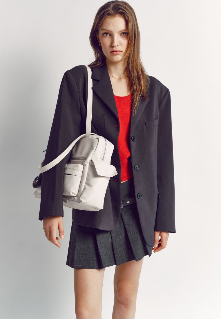 Pocket Utility Bag L Nappa Ivory