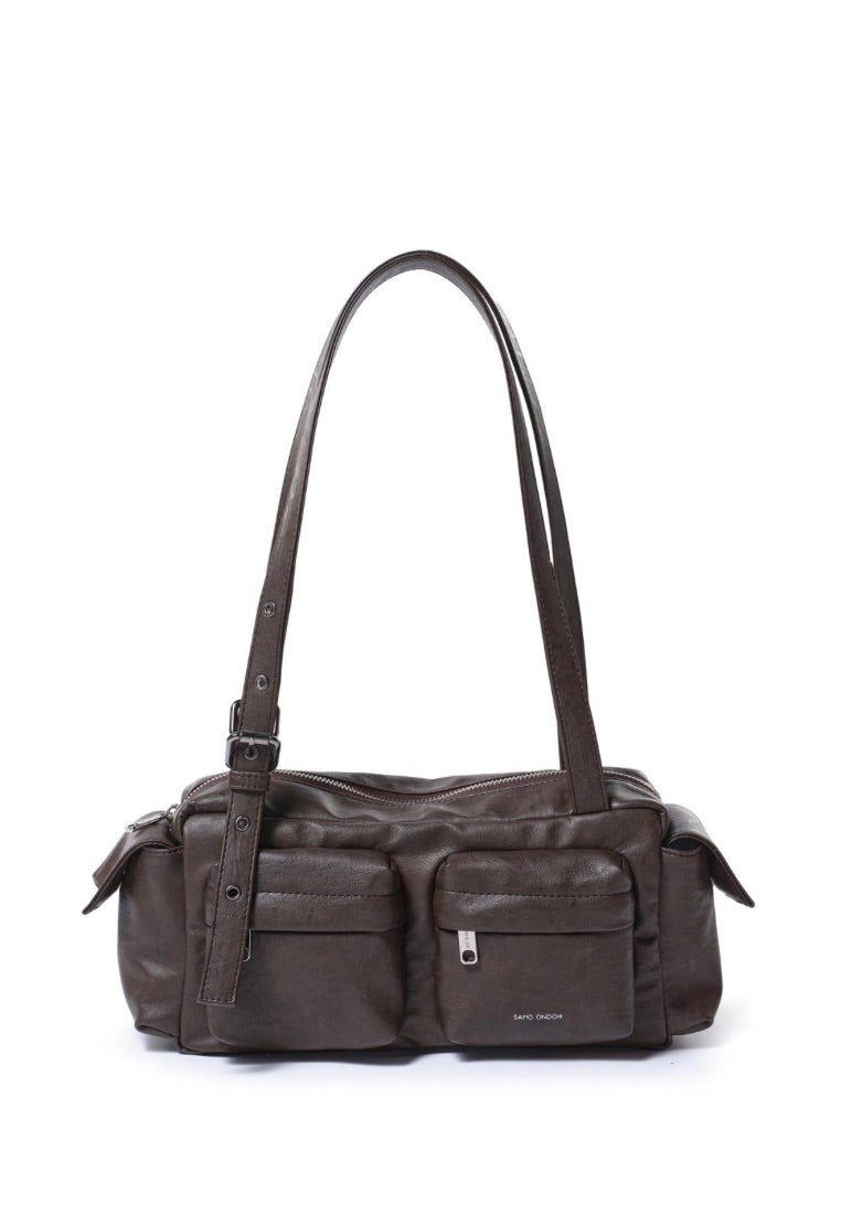 Pocket Utility Bag M Brushed Chocolate