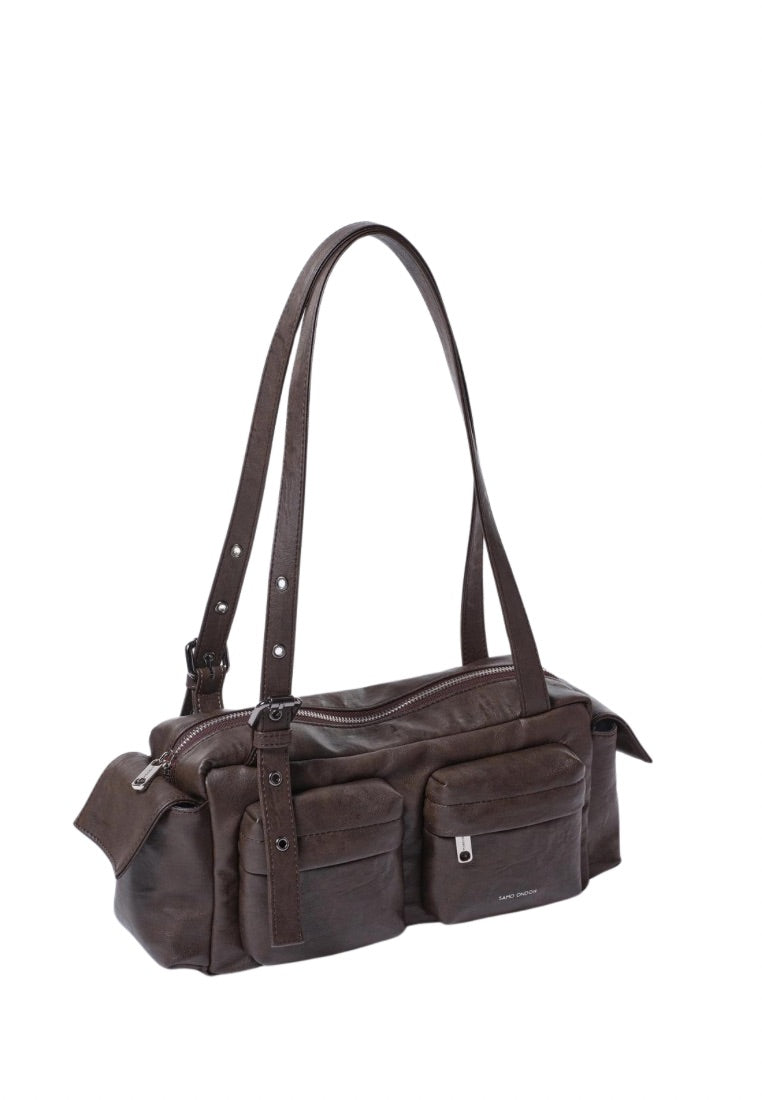Pocket Utility Bag M Brushed Chocolate