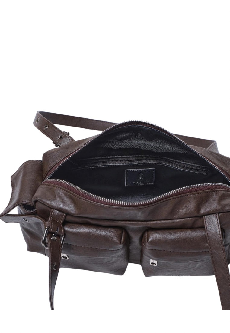 Pocket Utility Bag M Brushed Chocolate