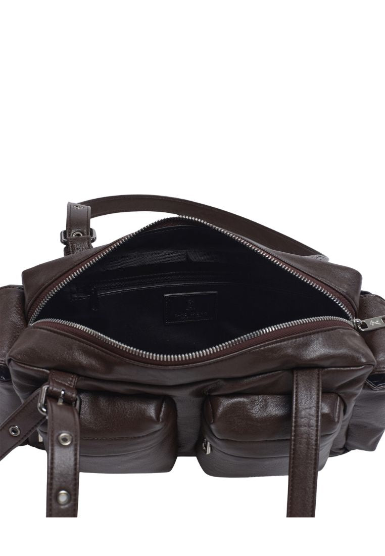 Pocket Utility Bag M Nappa Chocolate