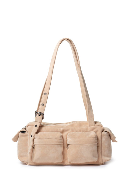 Pocket Utility Bag M Suede Beige