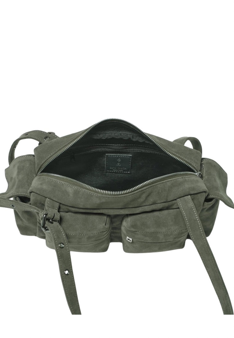 Pocket Utility Bag M Suede Khaki
