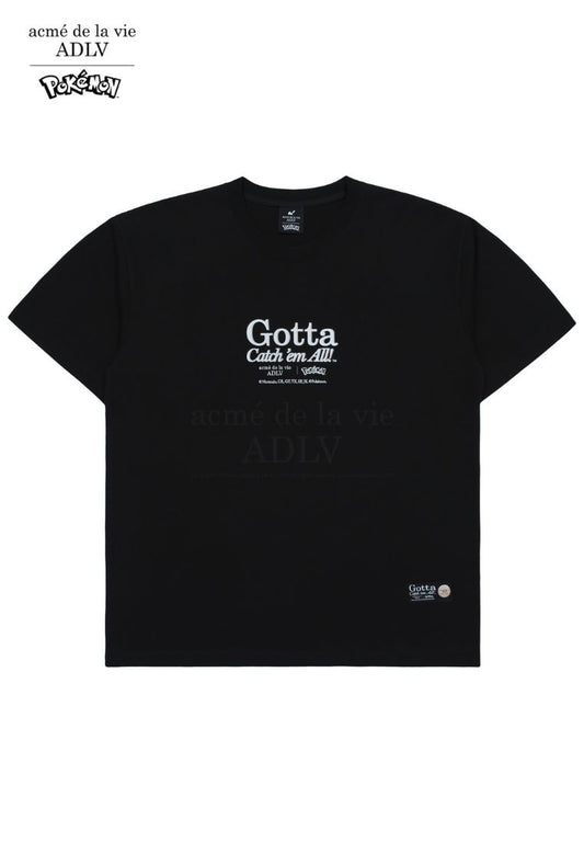 Pokémon GOTTA Short Sleeve T-Shirt Black