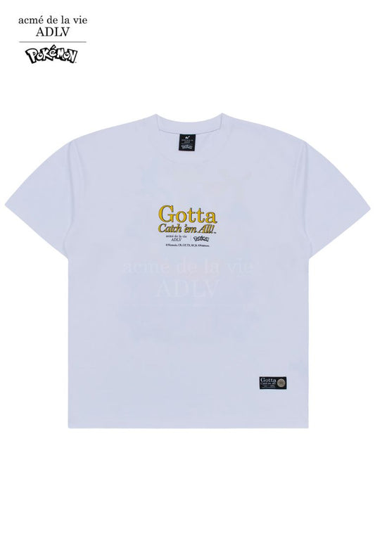 Pokémon GOTTA Short Sleeve T-Shirt White