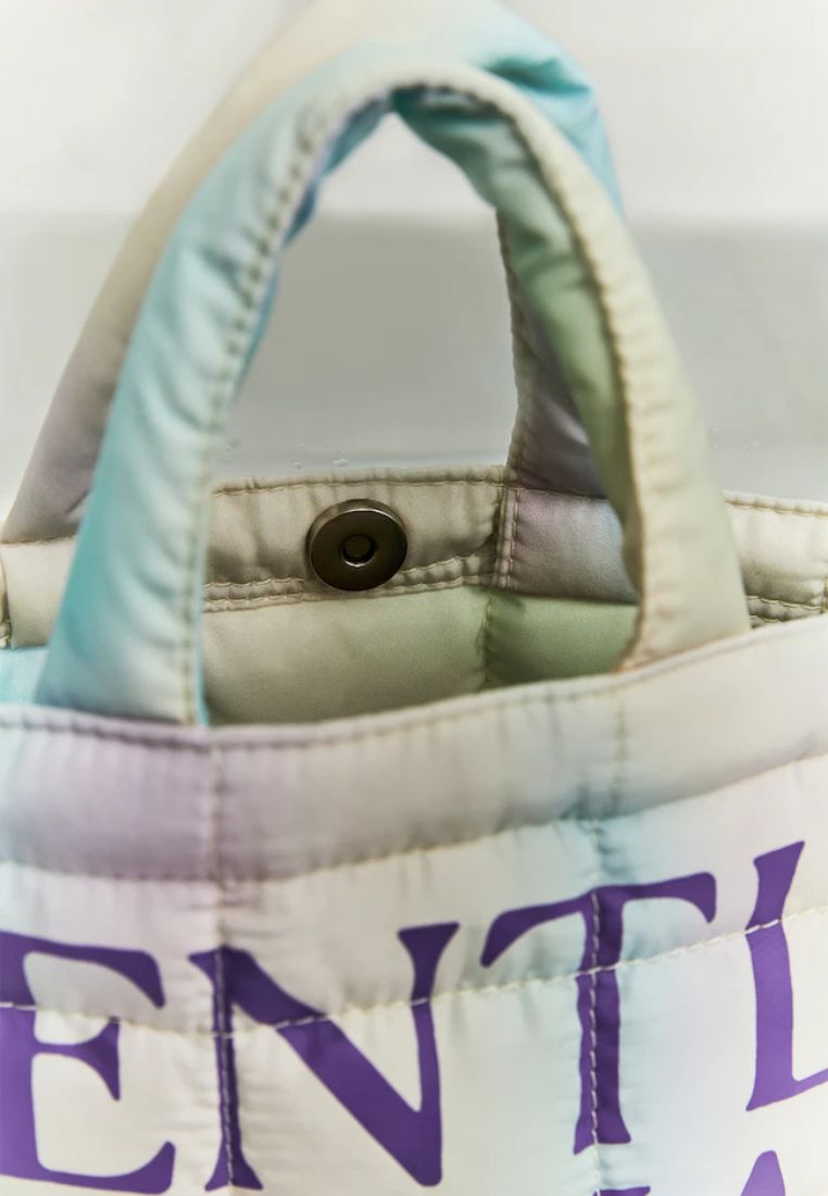 Purple Ombre Small Puffer Bag