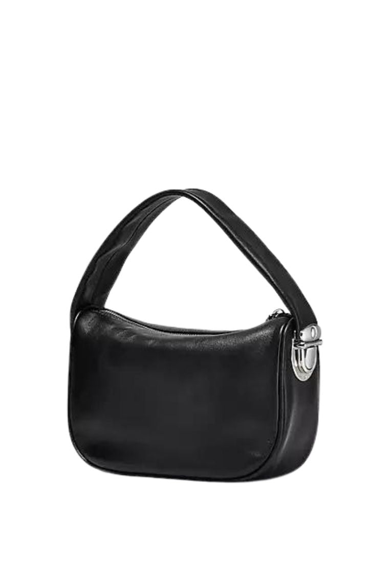 Pushlock Leather The Mini Hobo Black