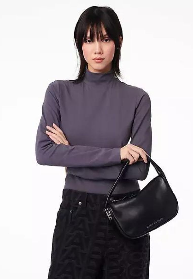 Pushlock Leather The Mini Hobo Black