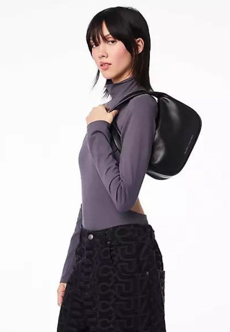 Pushlock Leather The Mini Hobo Black