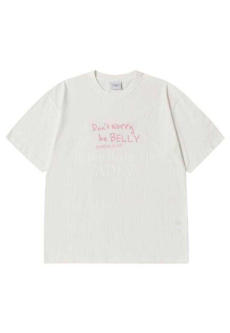 Rabbit Belly Short Sleeve T-Shirt Cream