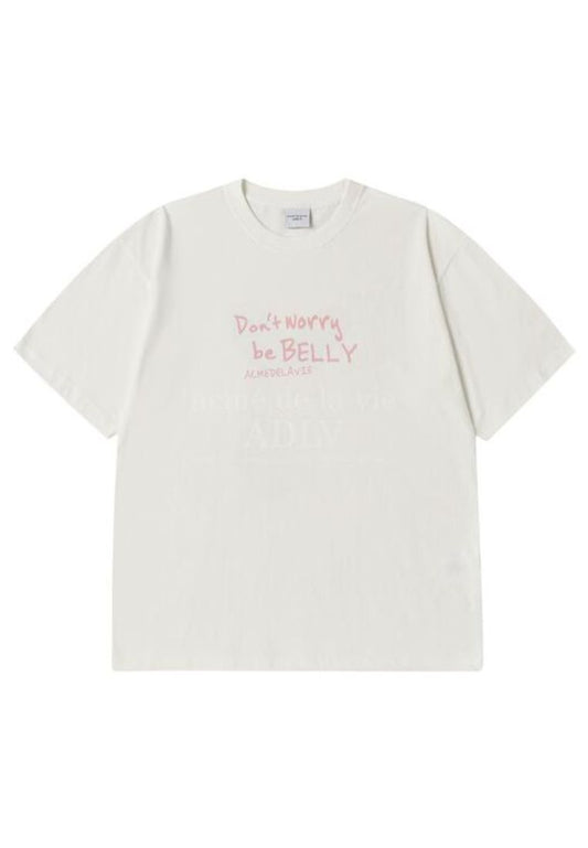 Rabbit Belly Short Sleeve T-Shirt Cream