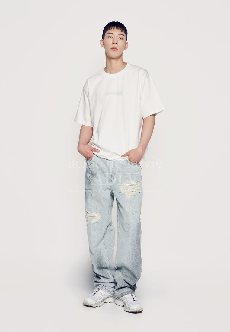 Rabbit T-Shirt Bear Short Sleeve T-Shirt Cream