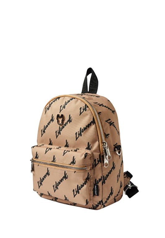 Radog Jacquard Webbing Mini Backpack Pattern Beige