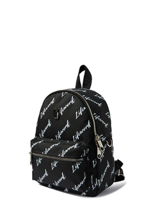 Radog Jacquard Webbing Mini Backpack Pattern Black