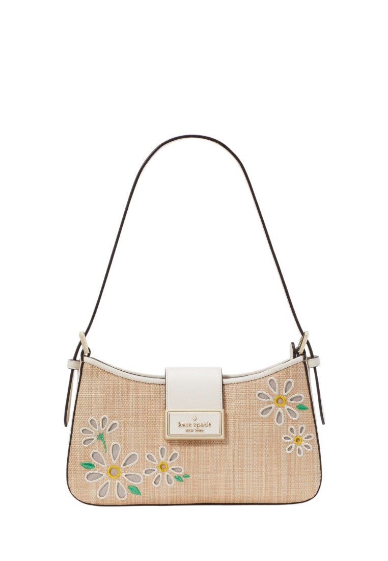 Reegan Daisy Straw Small Shoulder Bag Meringue Multi