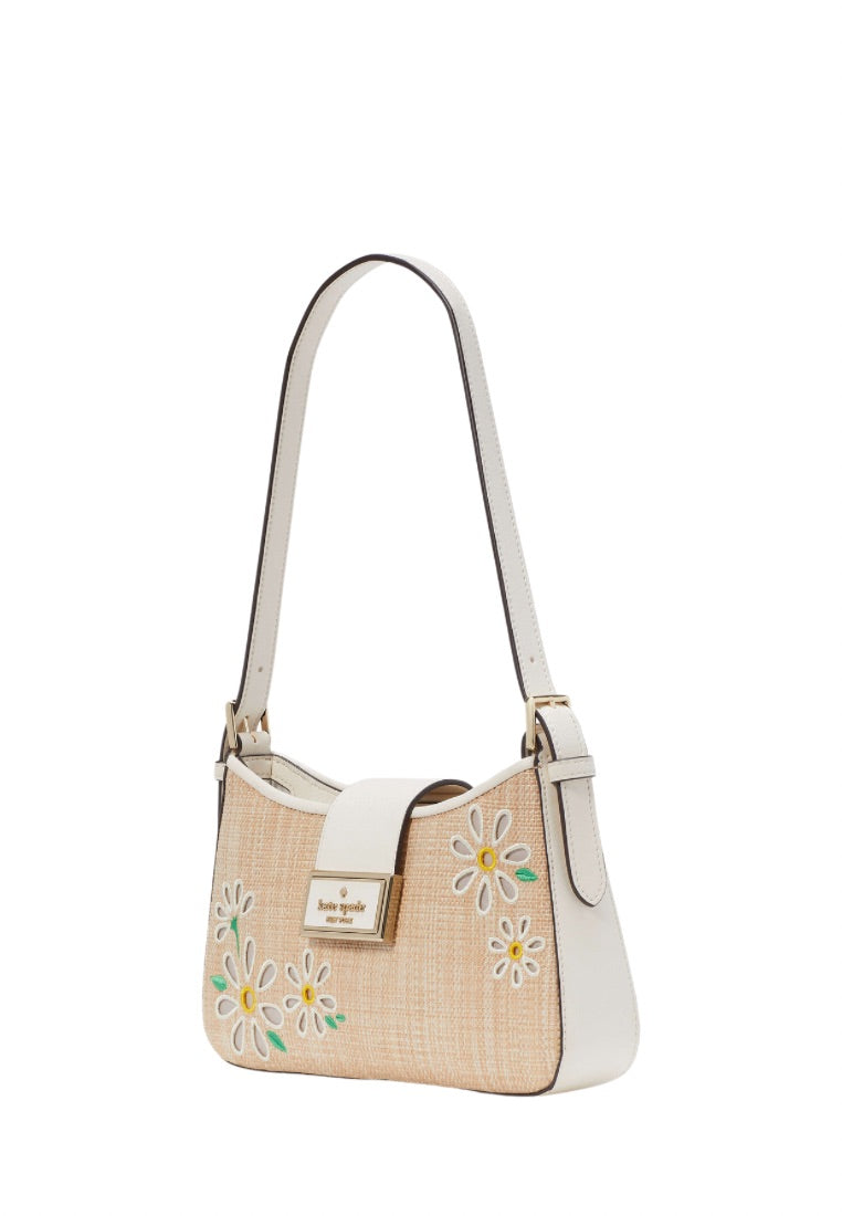 Reegan Daisy Straw Small Shoulder Bag Meringue Multi