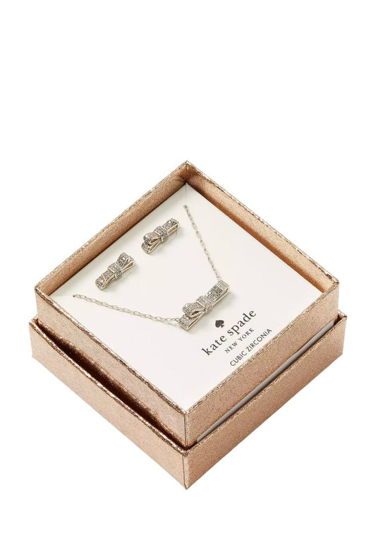 Ribbon Boxed Set Clear Silver