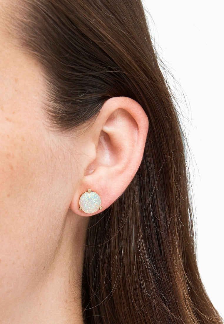 Rise And Shine Glitter Studs Opal Glitter