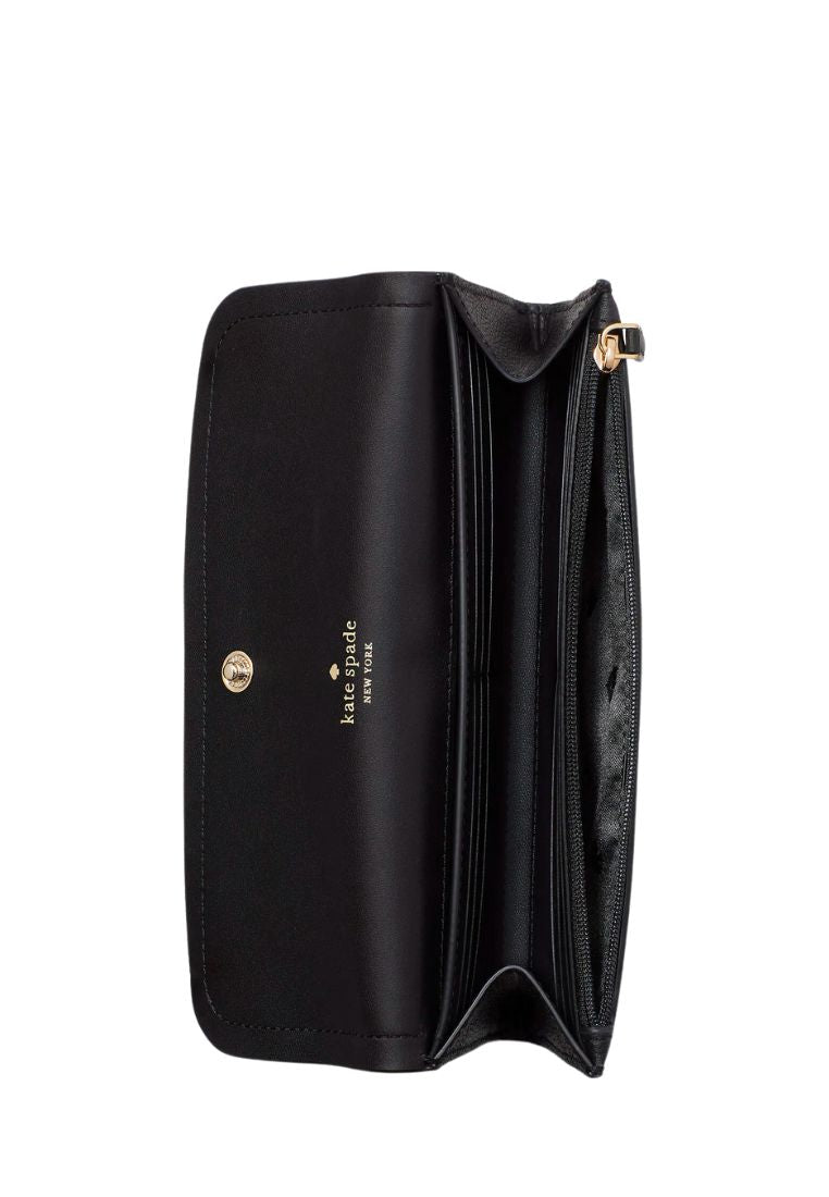 Rosie Large Flap Wallet Black