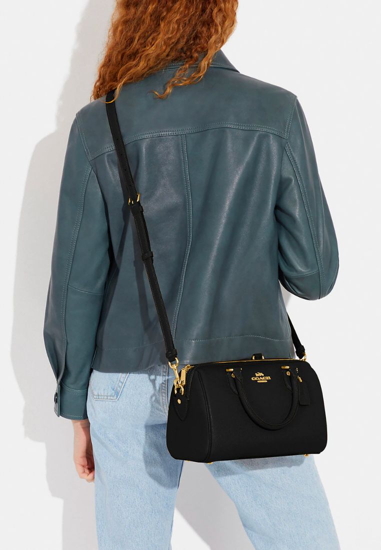 Rowan Satchel Gold Black